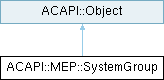 Archicad 29 C++ API: ACAPI::MEP::SystemGroup Class Reference