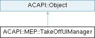 Archicad 29 C++ API: ACAPI::MEP::TakeOffUIManager Class Reference